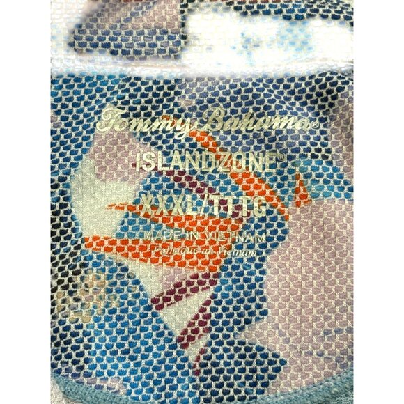 Tommy Bahama IslandZone Polo Shirt Rainforest Floral Short Sleeve Mens Size XXXL - Picture 3 of 6